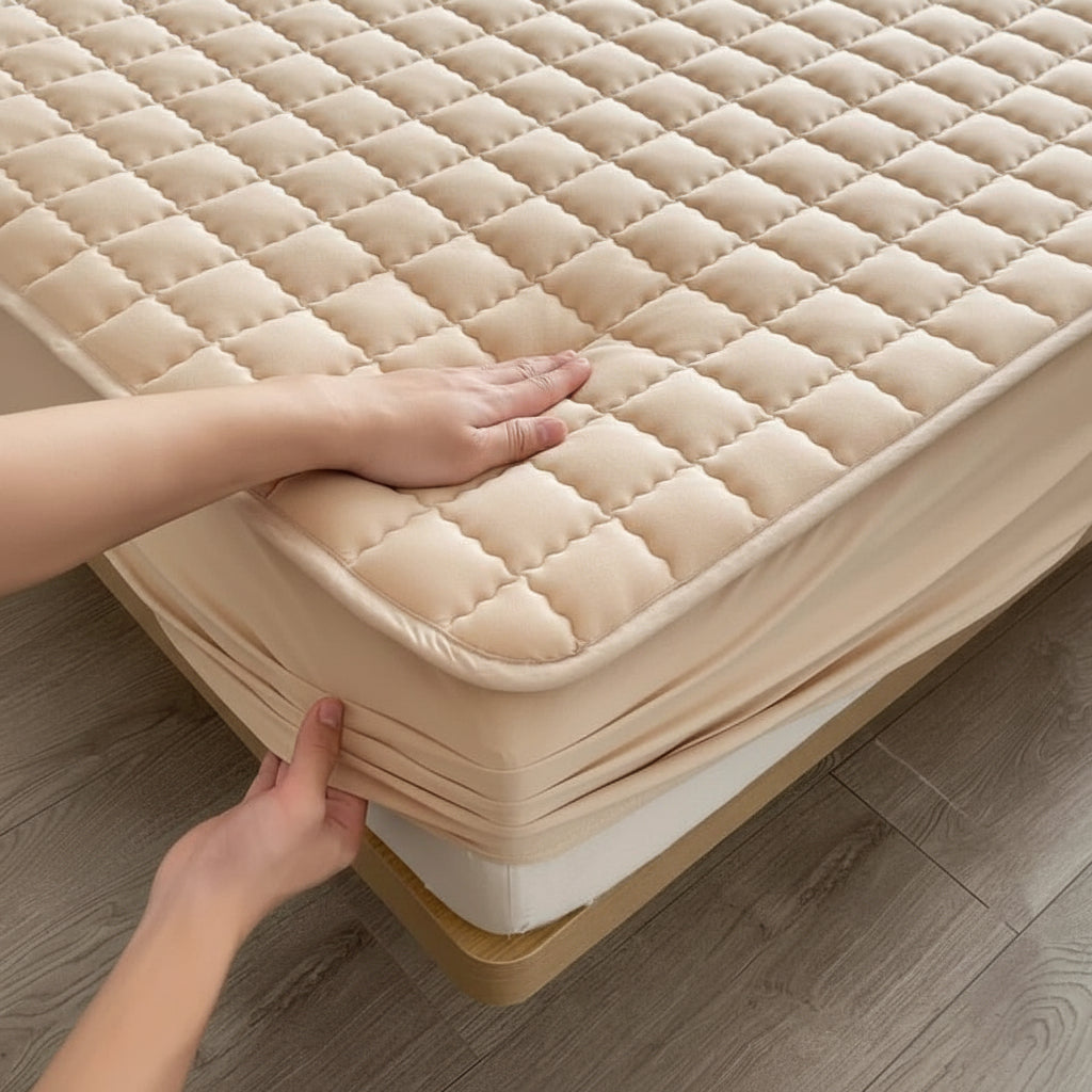 ComfortGuard Breathable Mattress Cover — Waterproof Layer, Airflow-Friendly Top