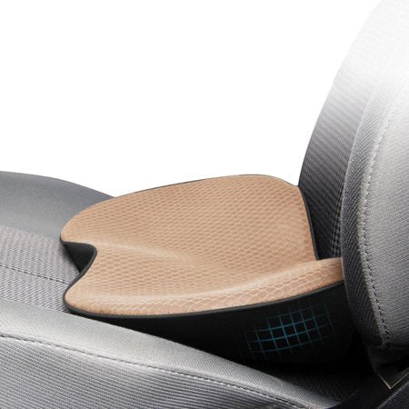 ComfortLift-bilsædehynde i memoryskum — ergonomisk lændestøtte