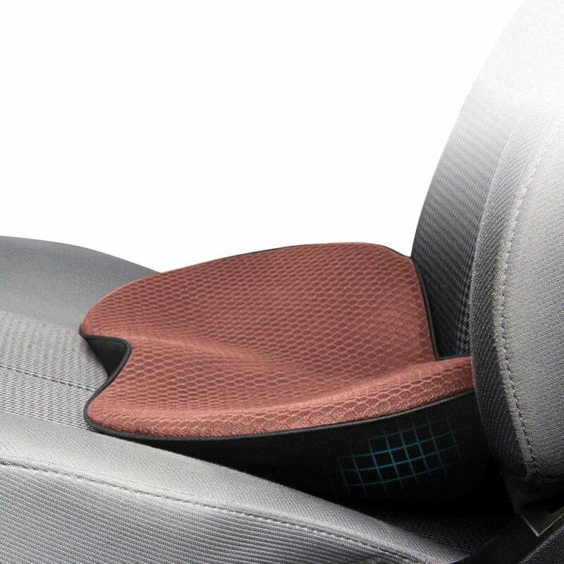 ComfortLift-bilsædehynde i memoryskum — ergonomisk lændestøtte