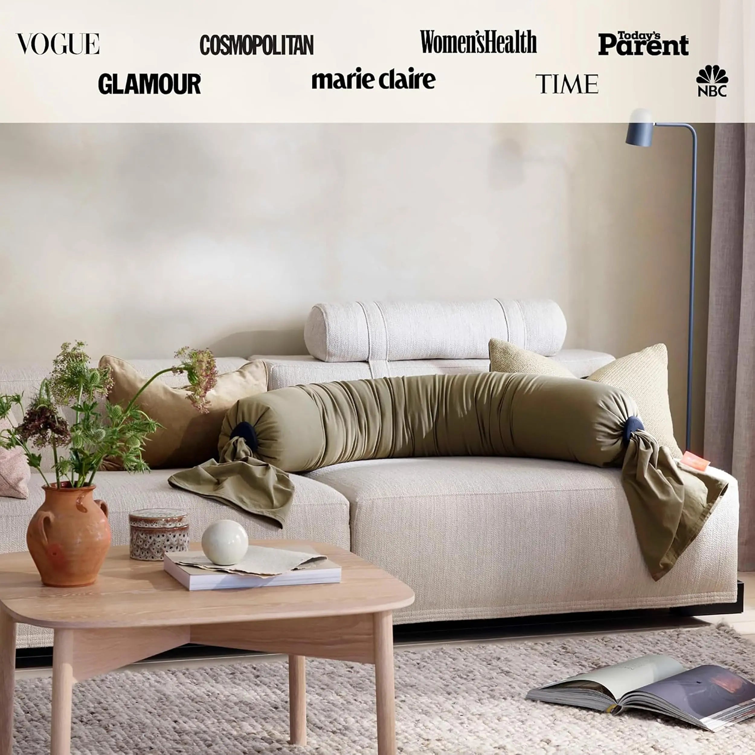 Nastavitelný podpůrný polštář ComfortNest – snímatelný potah