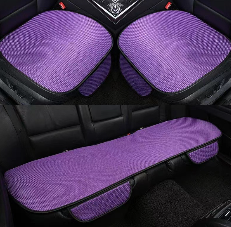 Comfort Drive Two-Piece Car Seat Cushions — Embedded Bead Massage and Cooling Support