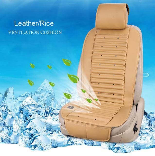 Comfort Drive -sähköinen ilmastoitava auton istuinsuojus — sisäänrakennettu tuuletinjärjestelmä, hengittävä verkkokangas selkäosa