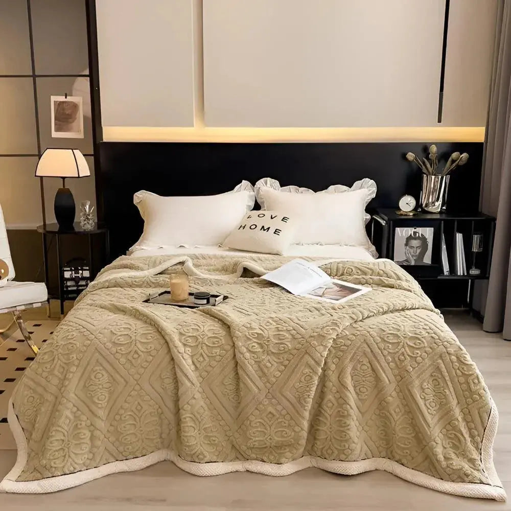 Comfort Haven Wende-Decke für jede Jahreszeit – verstärkter Flor, weicher, atmungsaktiver Stoff