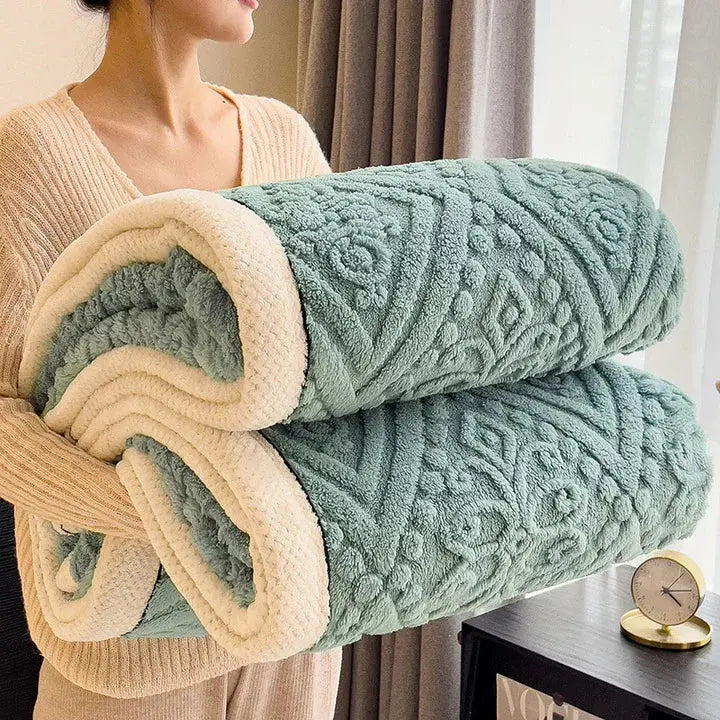 Comfort Haven Wende-Decke für jede Jahreszeit – verstärkter Flor, weicher, atmungsaktiver Stoff