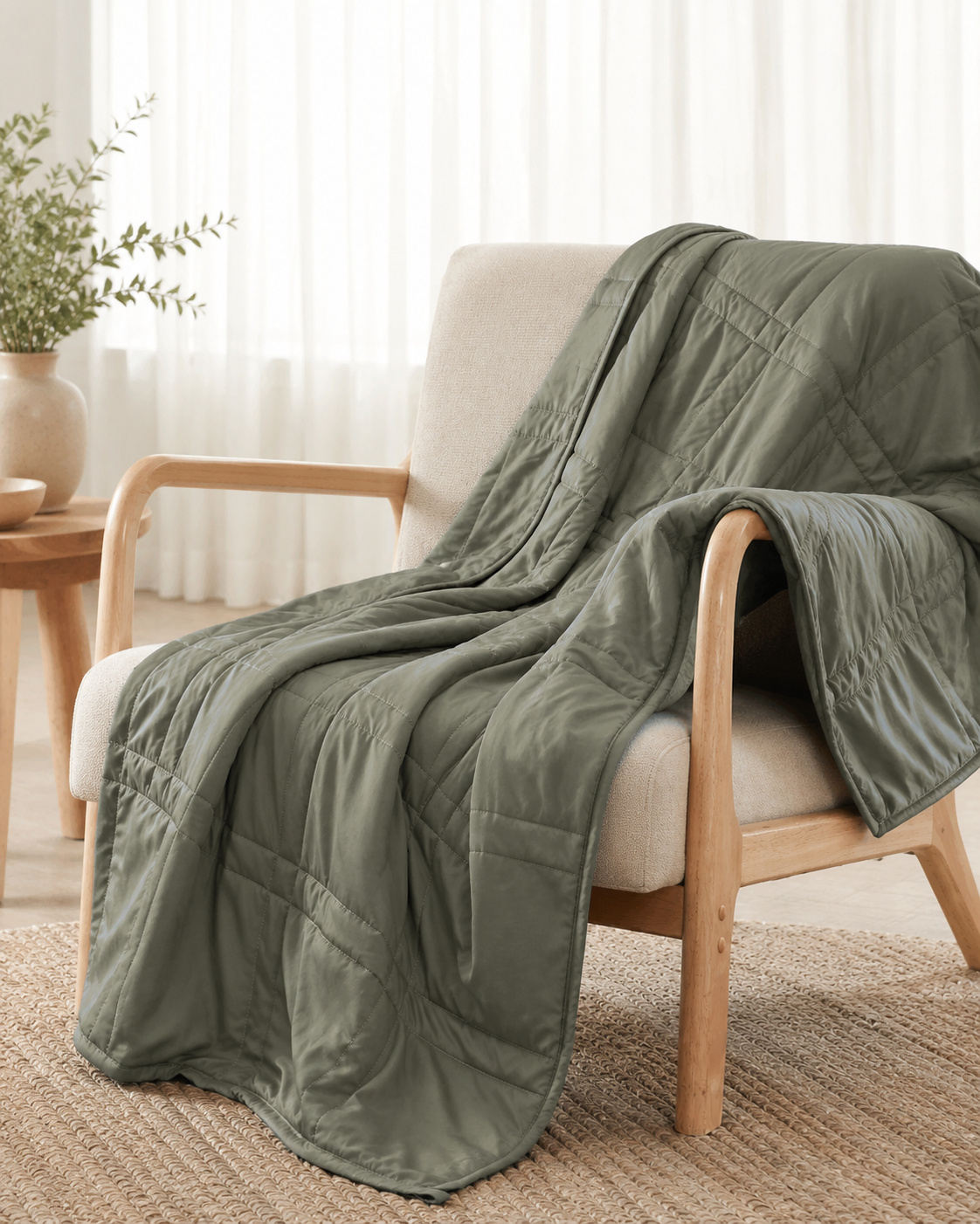 Zátěžová přikrývka Comfort Haven velikosti King — prodyšná tkanina regulující teplotu