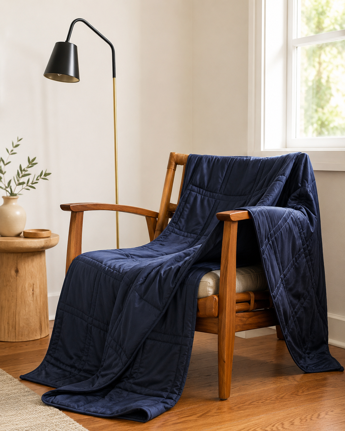 Zátěžová přikrývka Comfort Haven velikosti King — prodyšná tkanina regulující teplotu