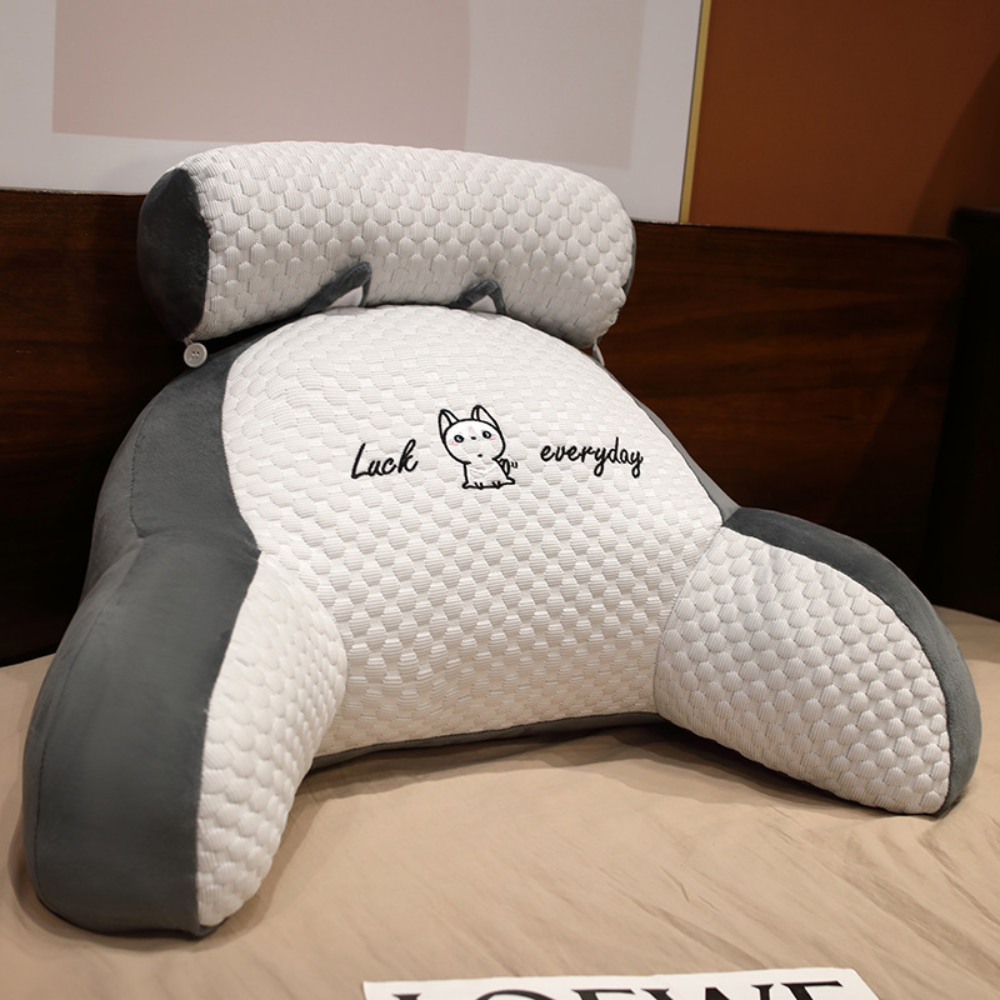 Opěrný polštář na čtení Comfort Haven — poduška s opěrkou zad o rozměrech 30x20x12 palců