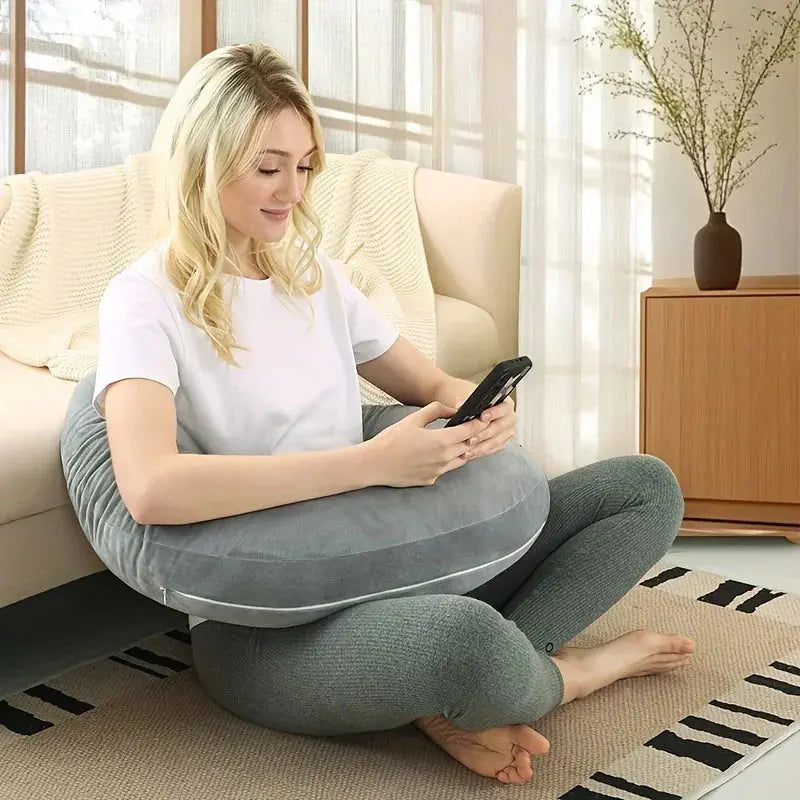Ergonomický zádový polštář Comfort Haven ve tvaru U s integrovanou opěrkou paží