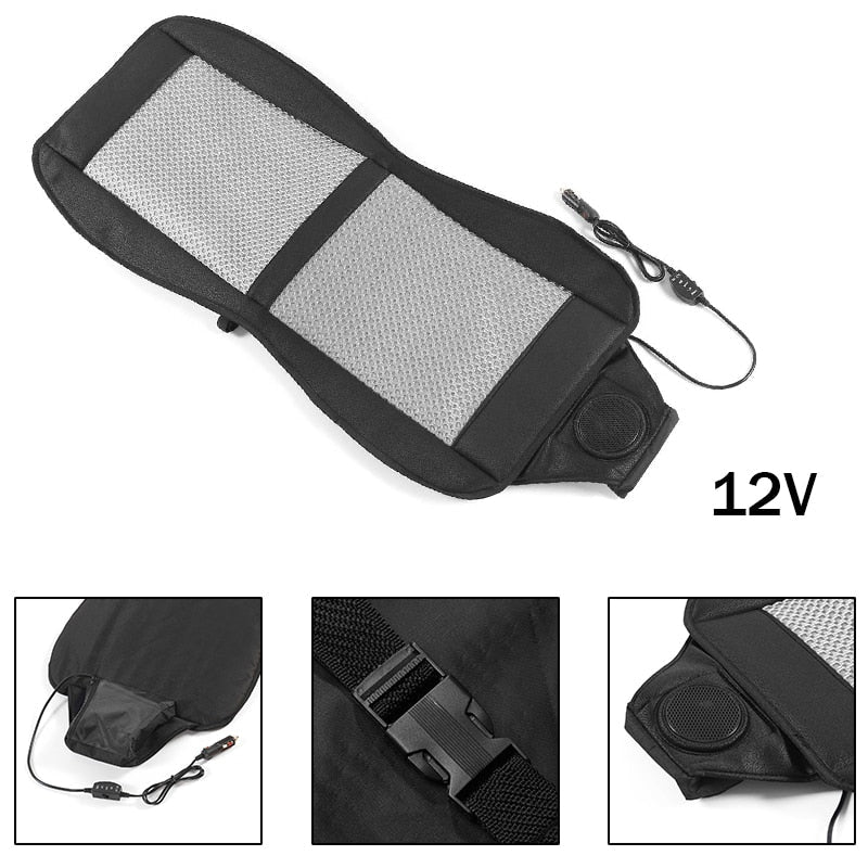 Comfort Ride Cooling Seat Cushion — Integrated Fan, Tool-Free Installation