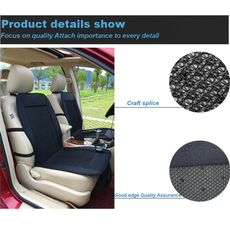 Comfort Ride Cooling Seat Cushion — Integrated Fan, Tool-Free Installation