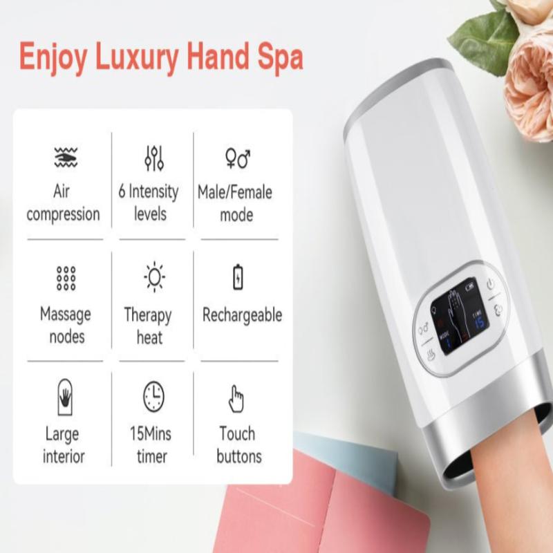 Komfort-Touch-Elektro-Handmassagegerät – kabellose Manschette mit sequenzieller Luftkompression