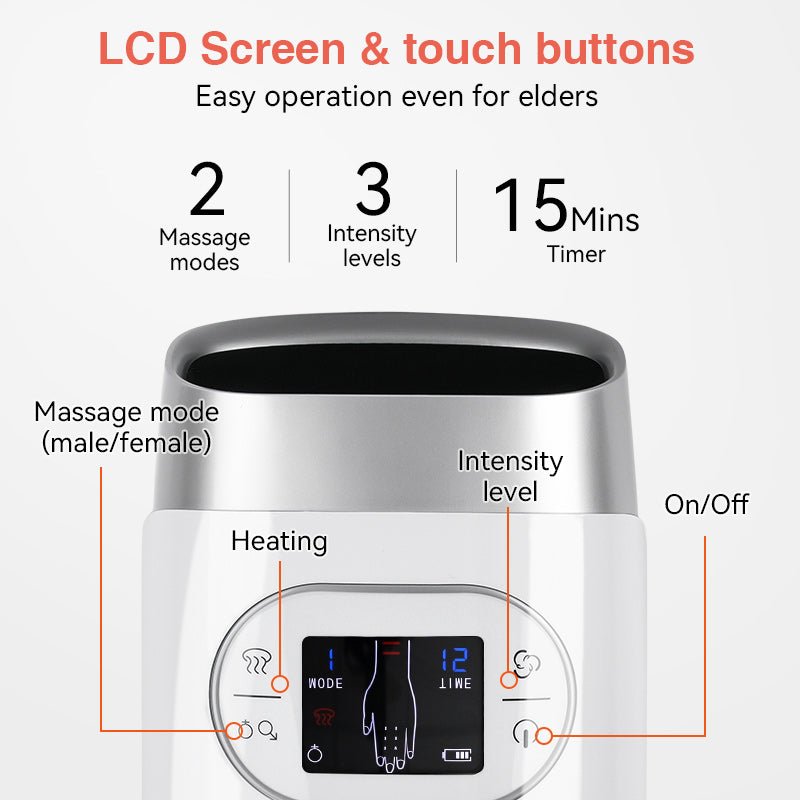 Komfort-Touch-Elektro-Handmassagegerät – kabellose Manschette mit sequenzieller Luftkompression