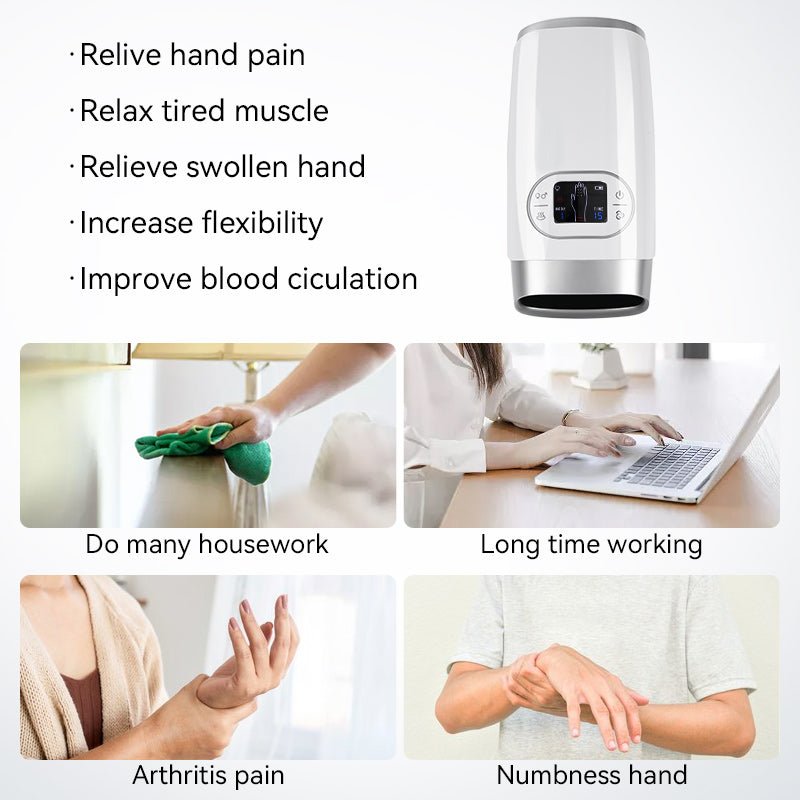 Komfort-Touch-Elektro-Handmassagegerät – kabellose Manschette mit sequenzieller Luftkompression