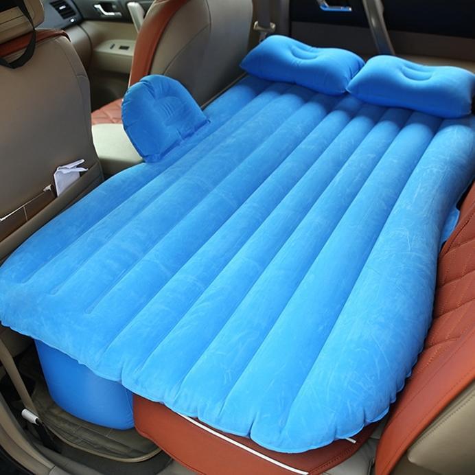 Colchão de ar insuflável para automóvel — Design compacto para arrumação, bomba incorporada