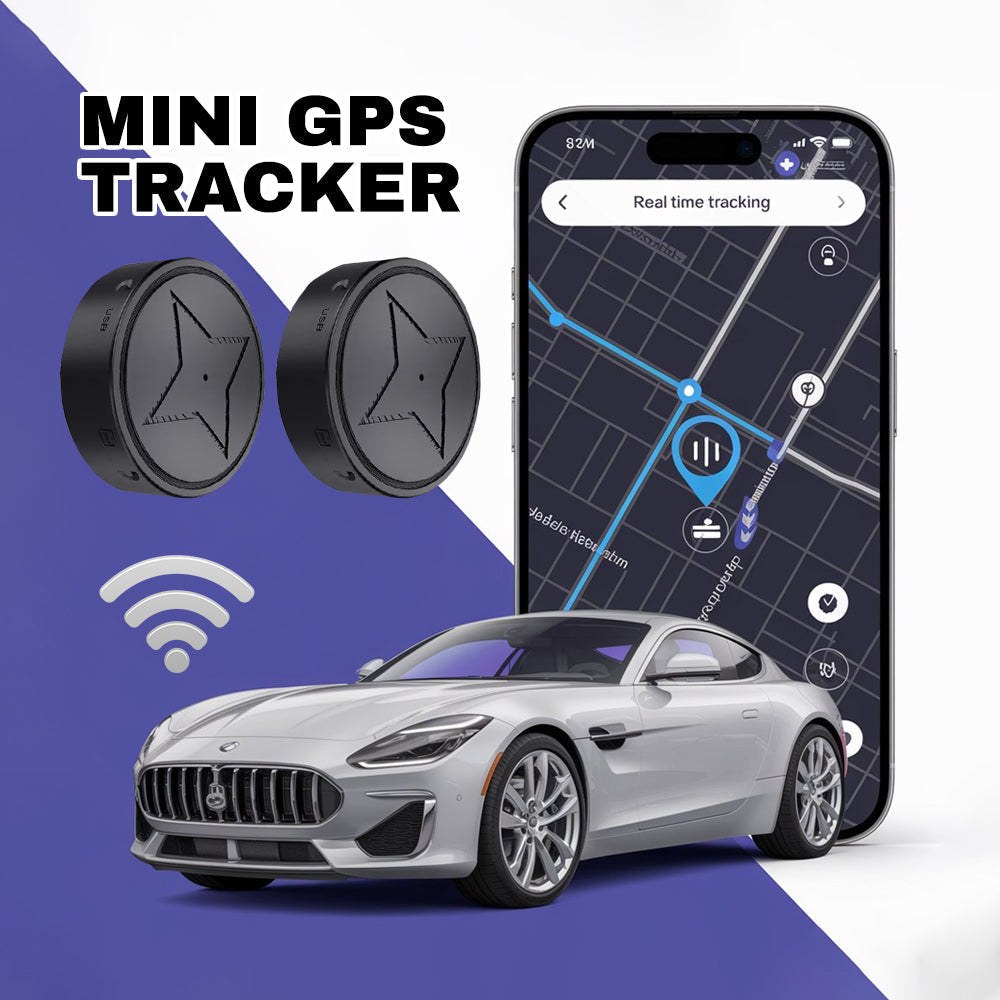 Kompaktní GPS lokátor — magnetická základna, sledování v reálném čase