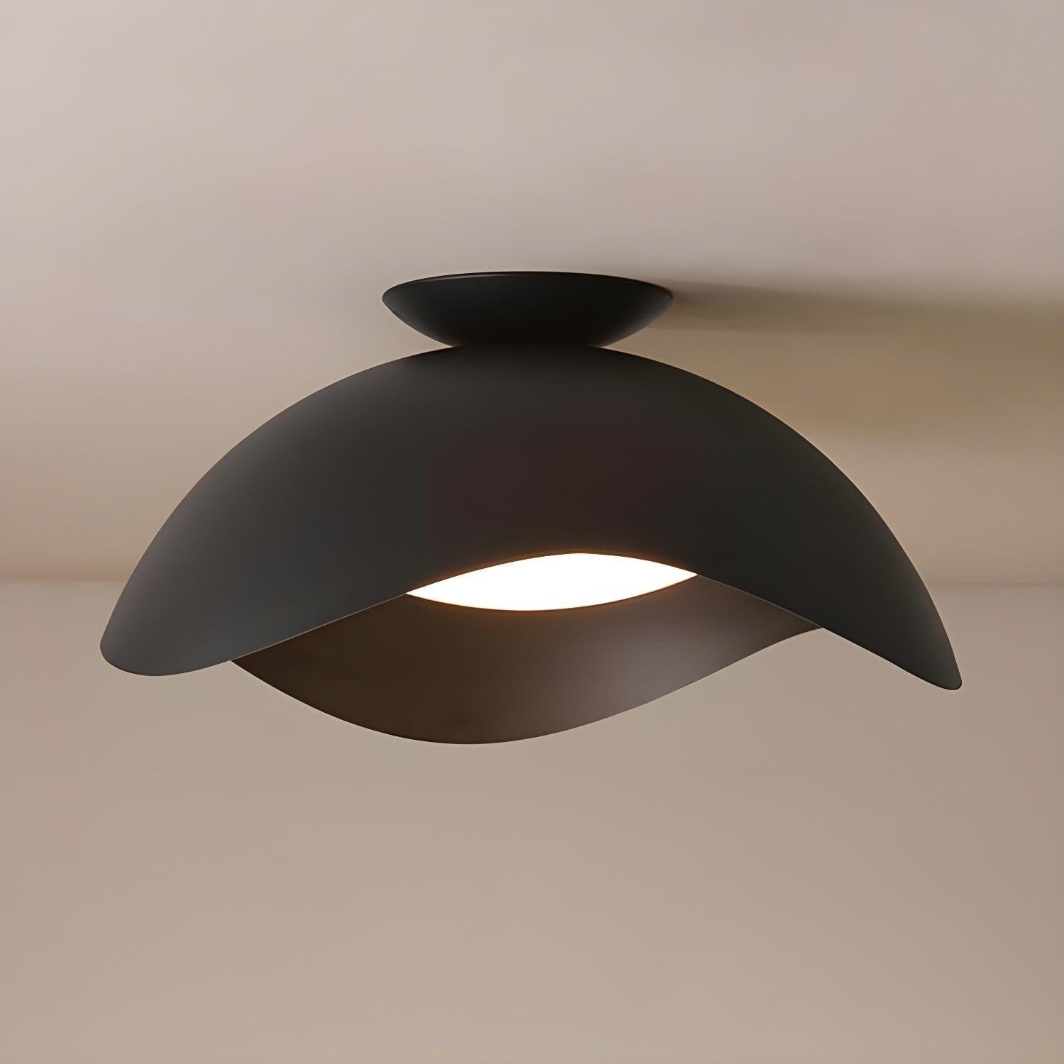 Lampada da soffitto contemporanea in metallo e acrilico con LED