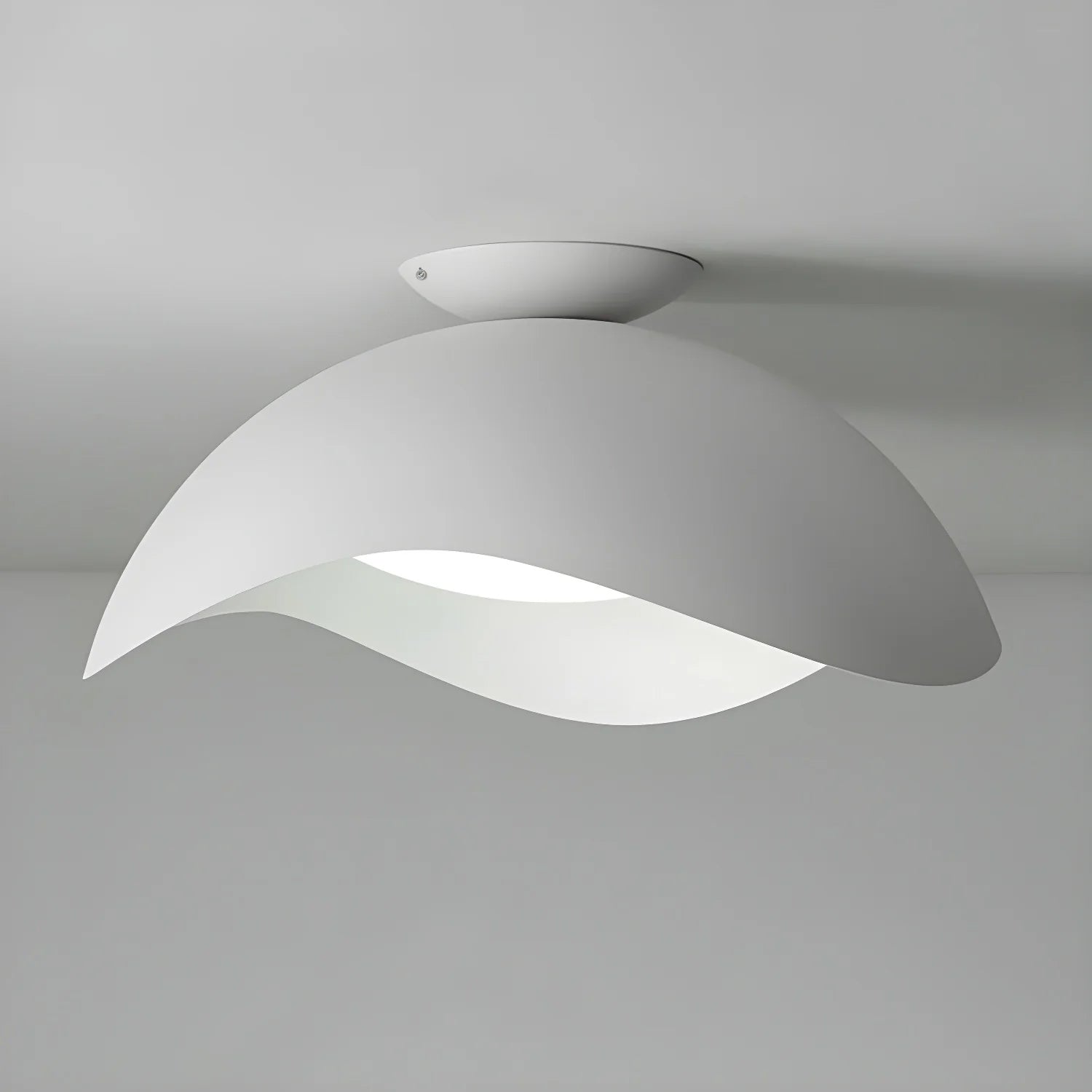 Lampada da soffitto contemporanea in metallo e acrilico con LED