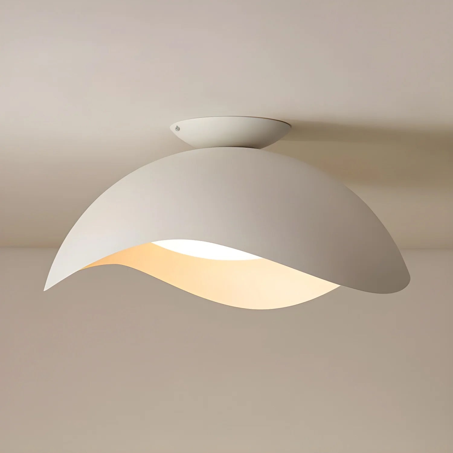 Lampada da soffitto contemporanea in metallo e acrilico con LED