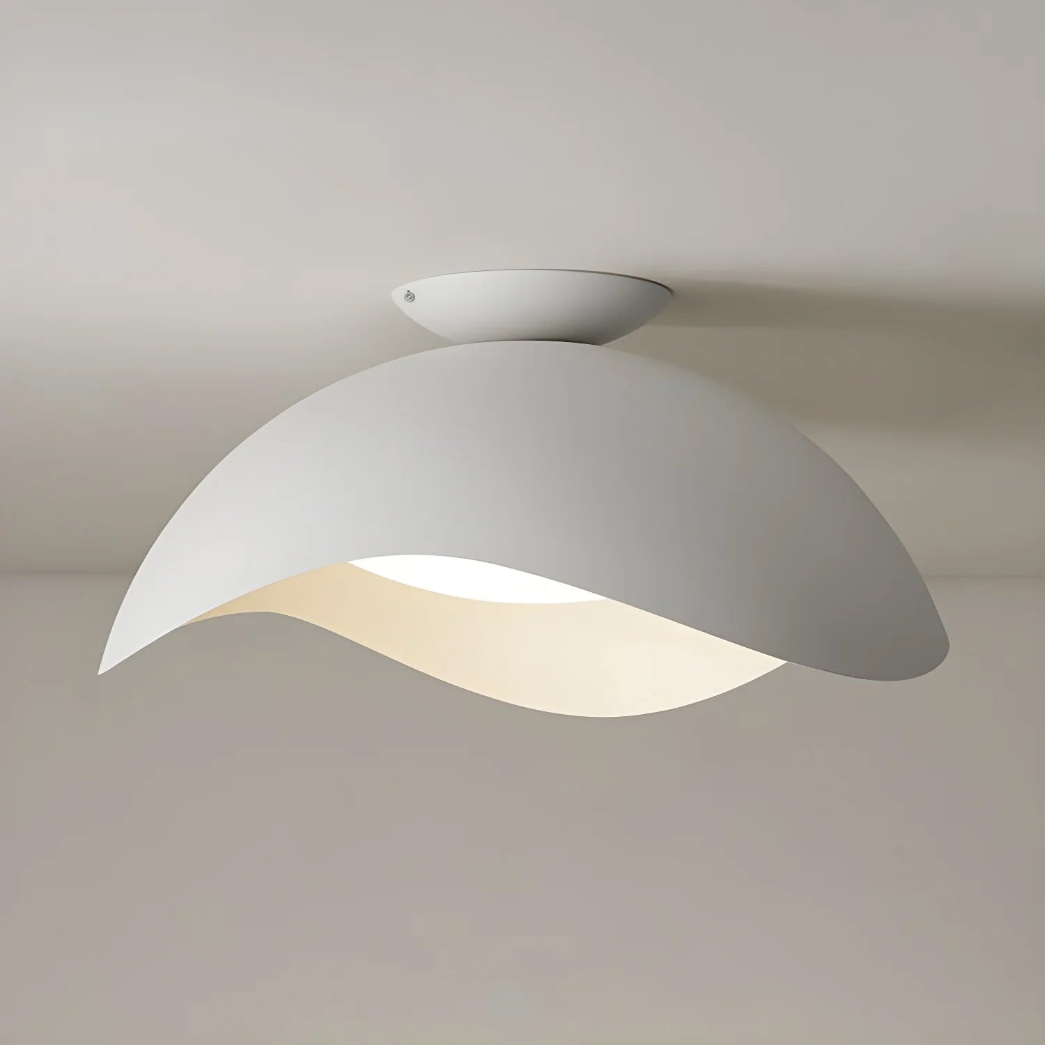 Lampada da soffitto contemporanea in metallo e acrilico con LED