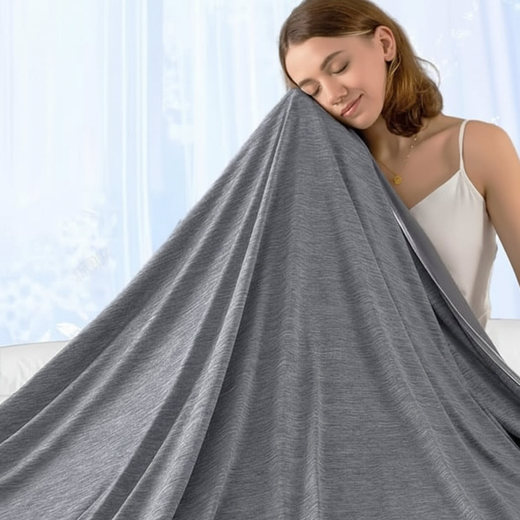 Breathable Cooling Blanket — Lightweight Fabric Weave