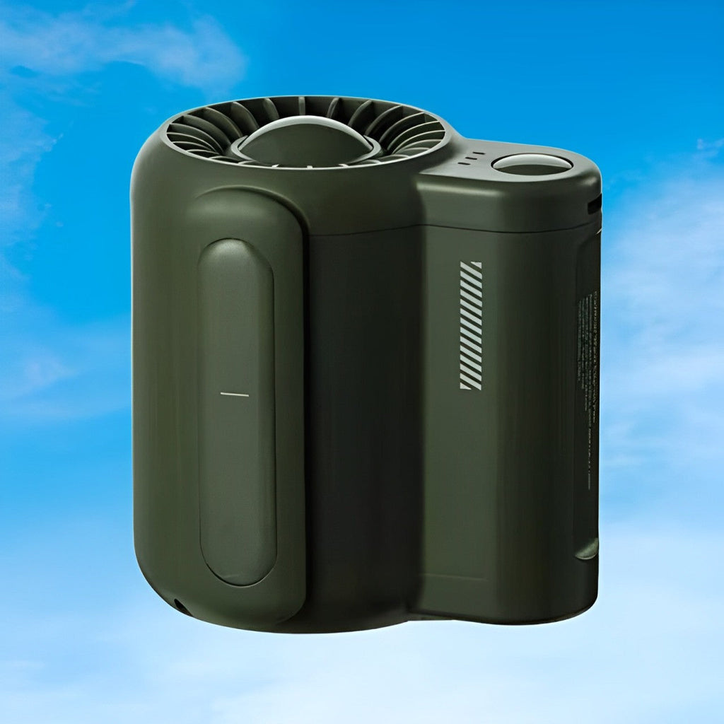 Csíptethető hordozható derékventilátor — 3 sebességfokozatú légáramlás, kéz nélküli kialakítás