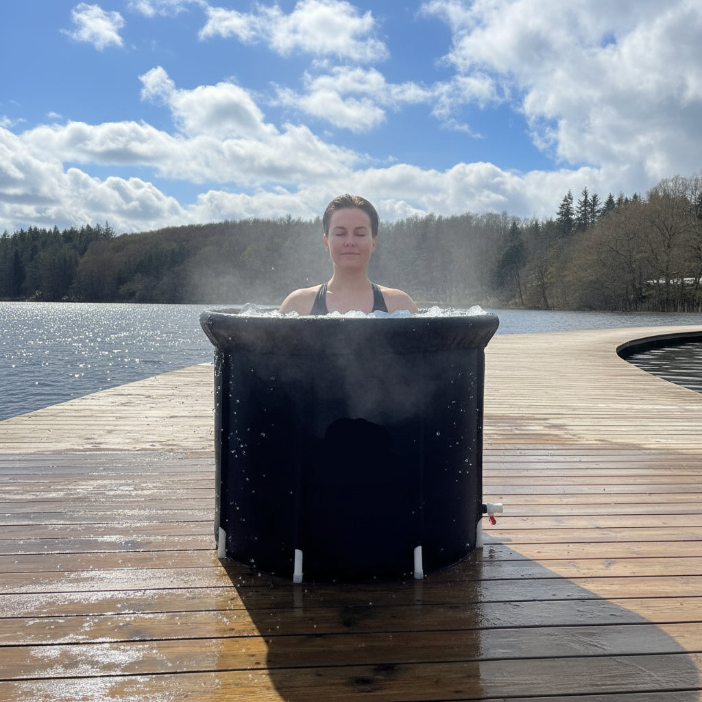 Hopfällbart isolerat isbad – kompakt, vikbar återhämtningstank