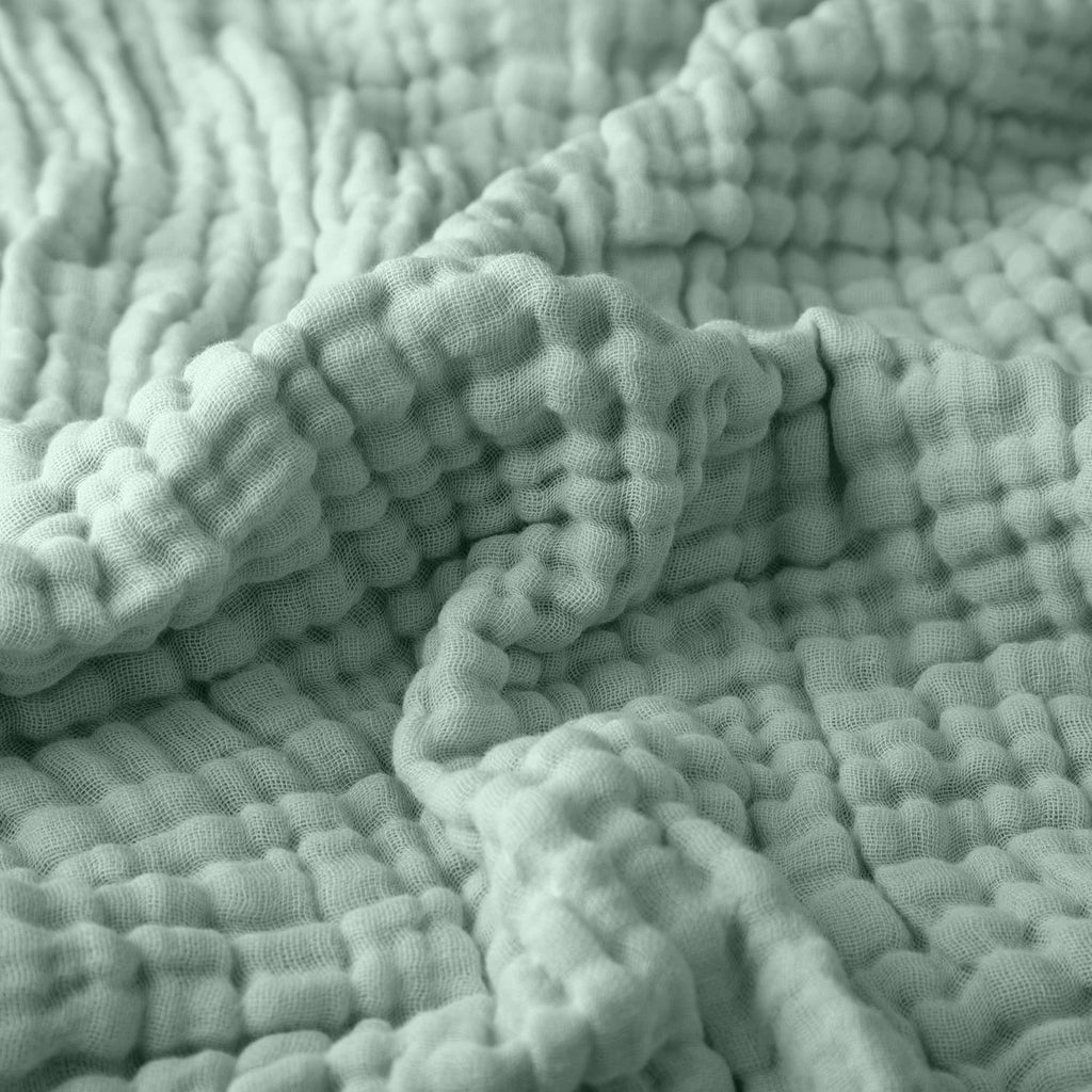 Klassische Decke mit Monogramm aus 100 % Musselin-Baumwolle