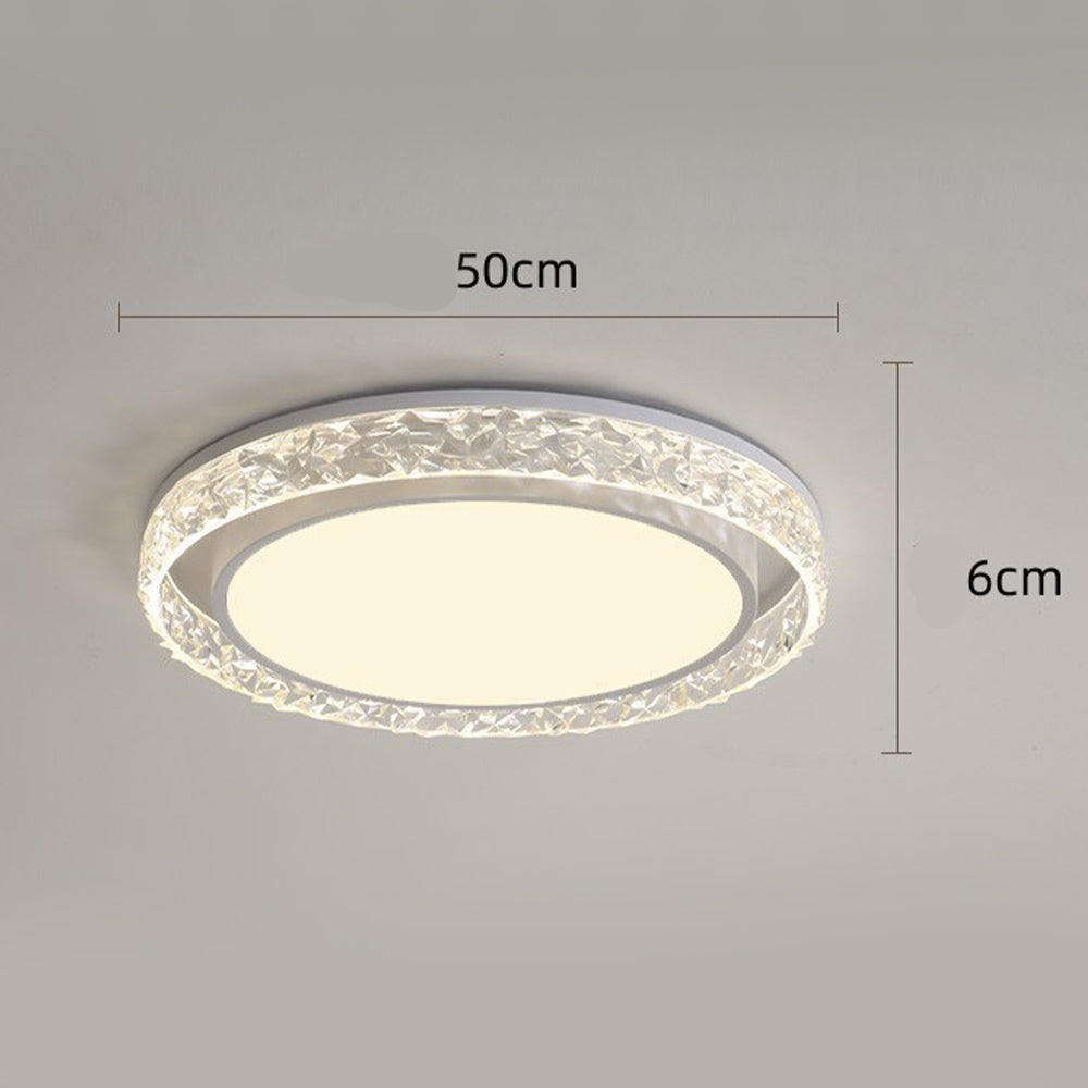 Crystal Halo LED-taklampa | Fjärrstyrd dimbar plafond | Meowbutter