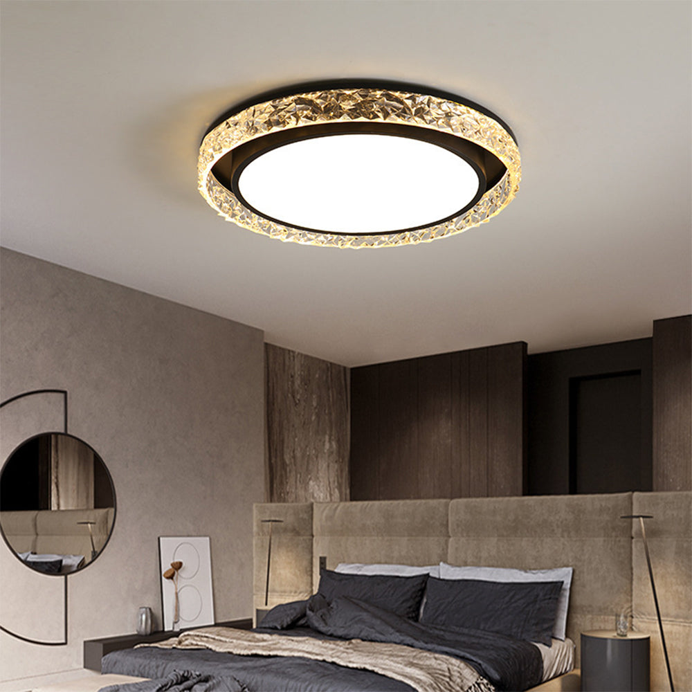 Crystal Halo LED-taklampa | Fjärrstyrd dimbar plafond | Meowbutter