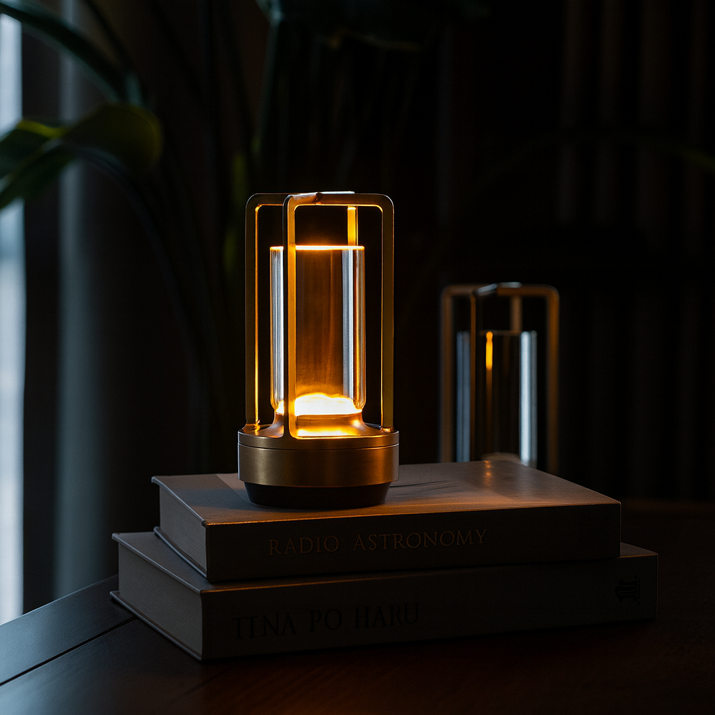 CrystalTouch LED Desk Lamp Delivers Warm Ambient Illumination