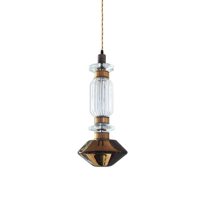 Mosazné zlaté geometrické diamantové závěsné světlo stmívatelné LED