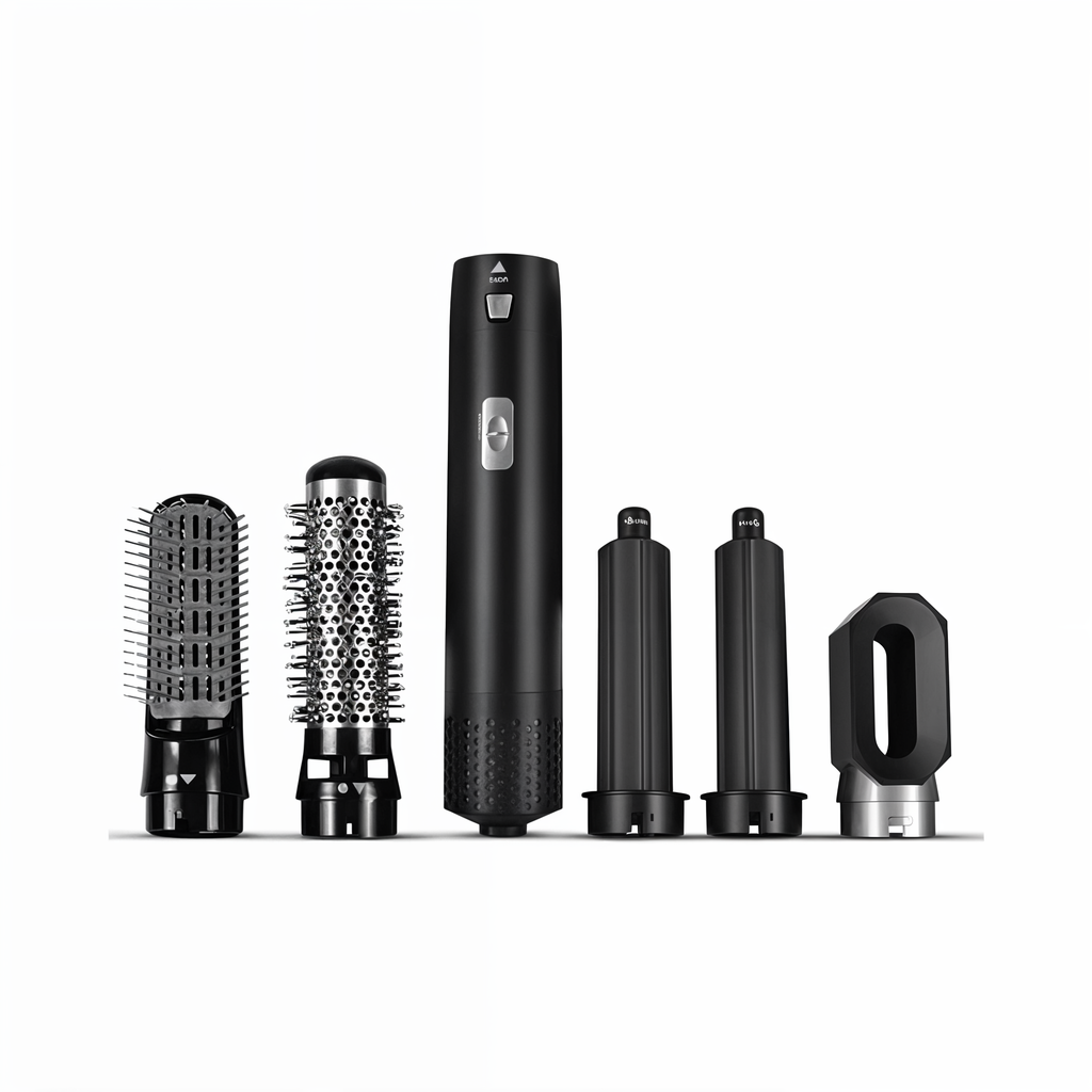 5-in-1ヘアドライヤースタイラー - イオニックテクノロジー - 複数のスタイリングアタッチメント付き | meowbutter
