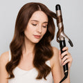 Corded Ceramic Curling Iron — Built-In Safety Clamp, Friction-Reducing Coating