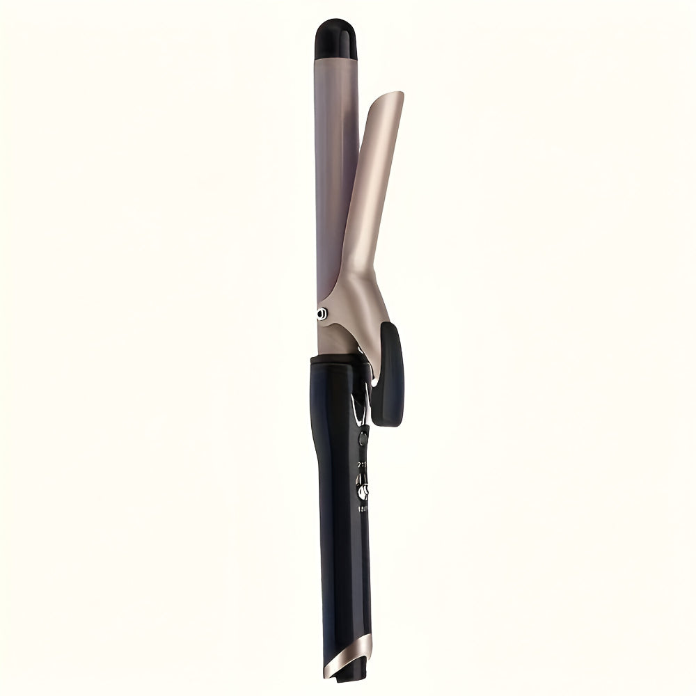 Corded Ceramic Curling Iron — Built-In Safety Clamp, Friction-Reducing Coating