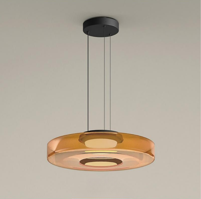 Glass Pendant Lamp | Bauhaus Style Hanging Light | Meowbutter