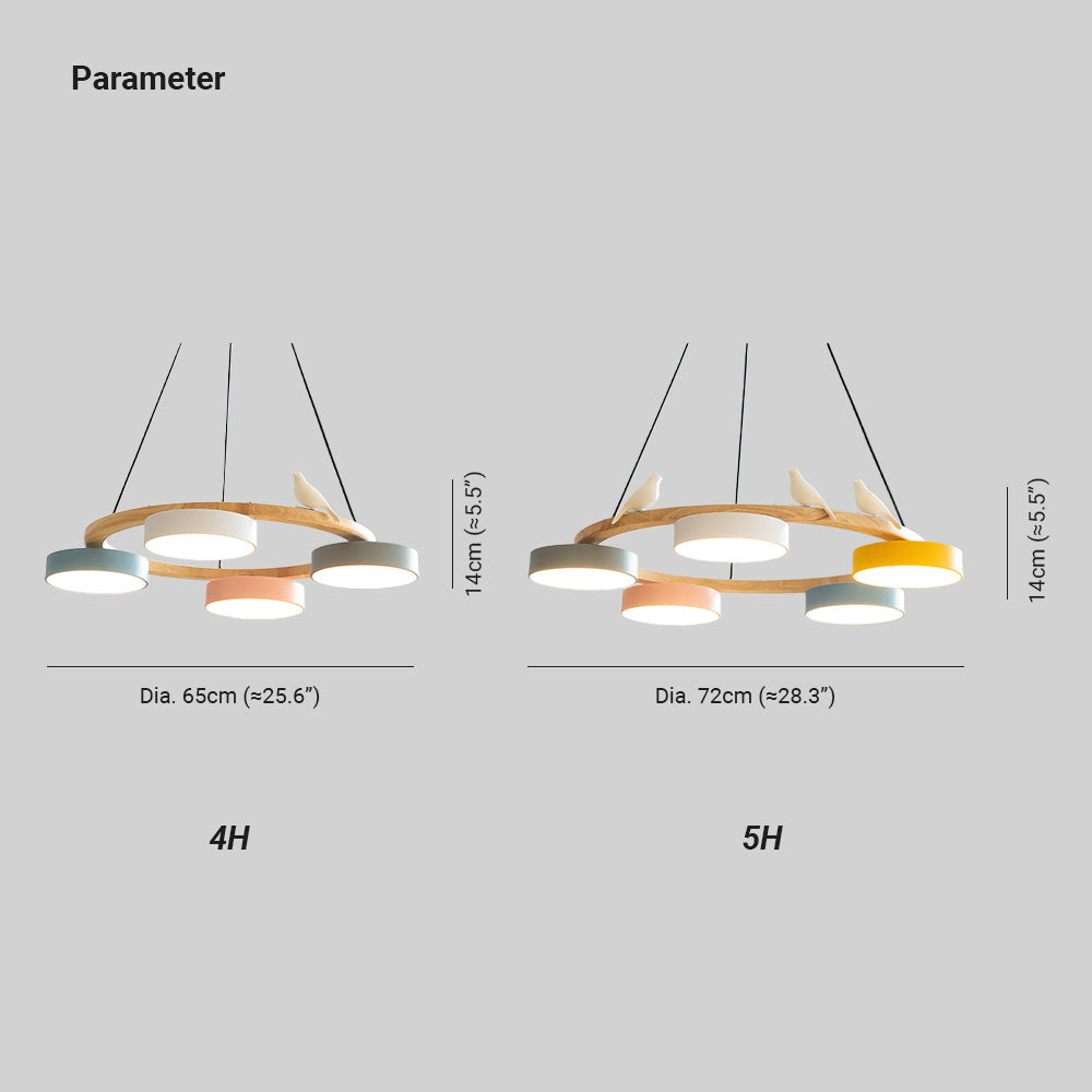 Ravella Round Bird Chandelier | Orntli