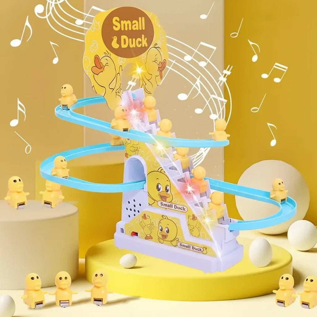 Animated Duck Slide Set — Interactive Music, Synced Lights, and Kids Play Station