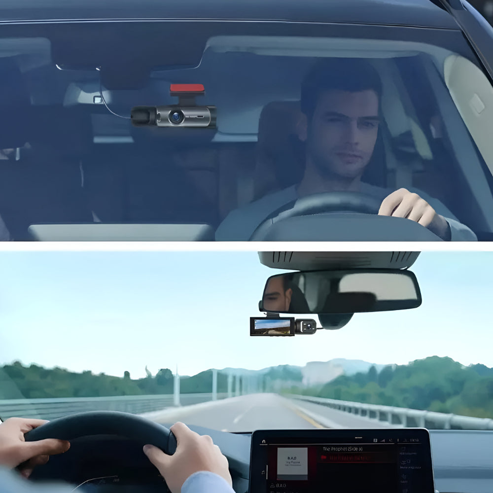 Videocamera da auto a doppia lente 1080P, registratore di guida e monitoraggio del parcheggio | Meowbutter