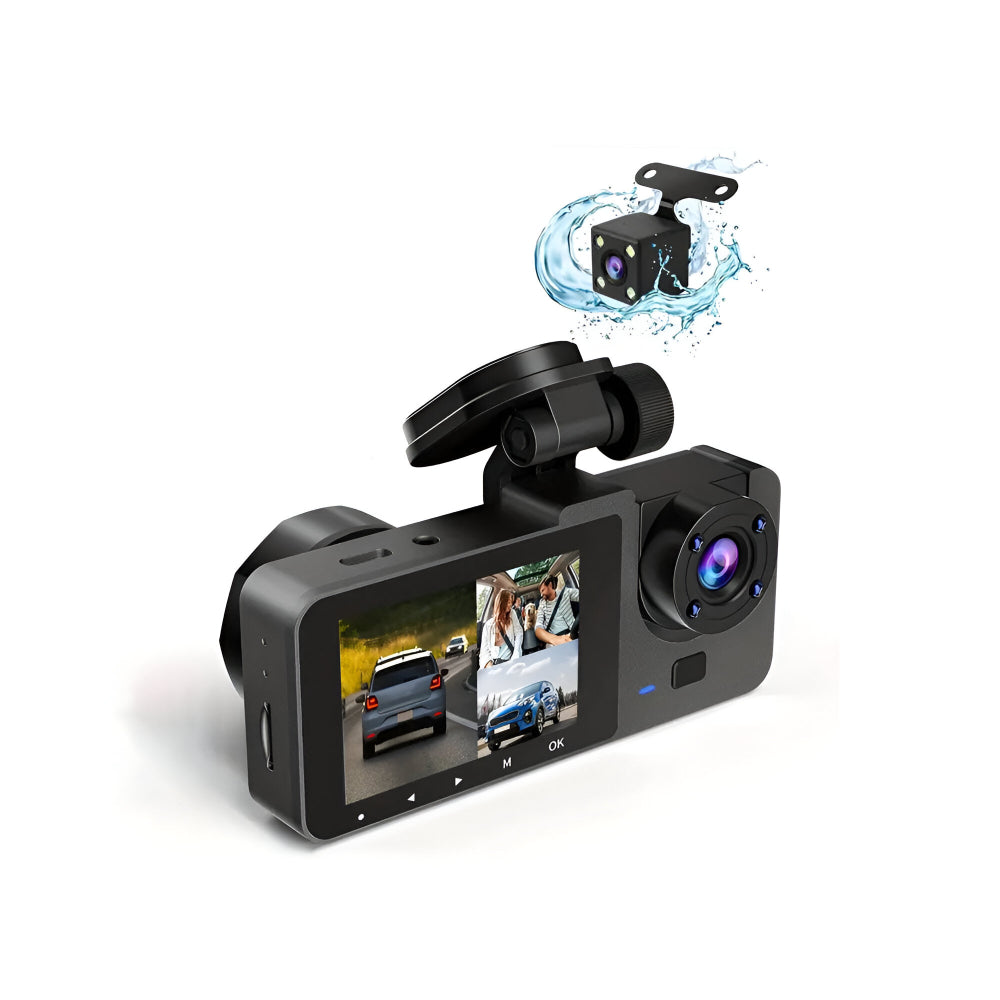 Videocamera da auto a doppia lente 1080P, registratore di guida e monitoraggio del parcheggio | Meowbutter