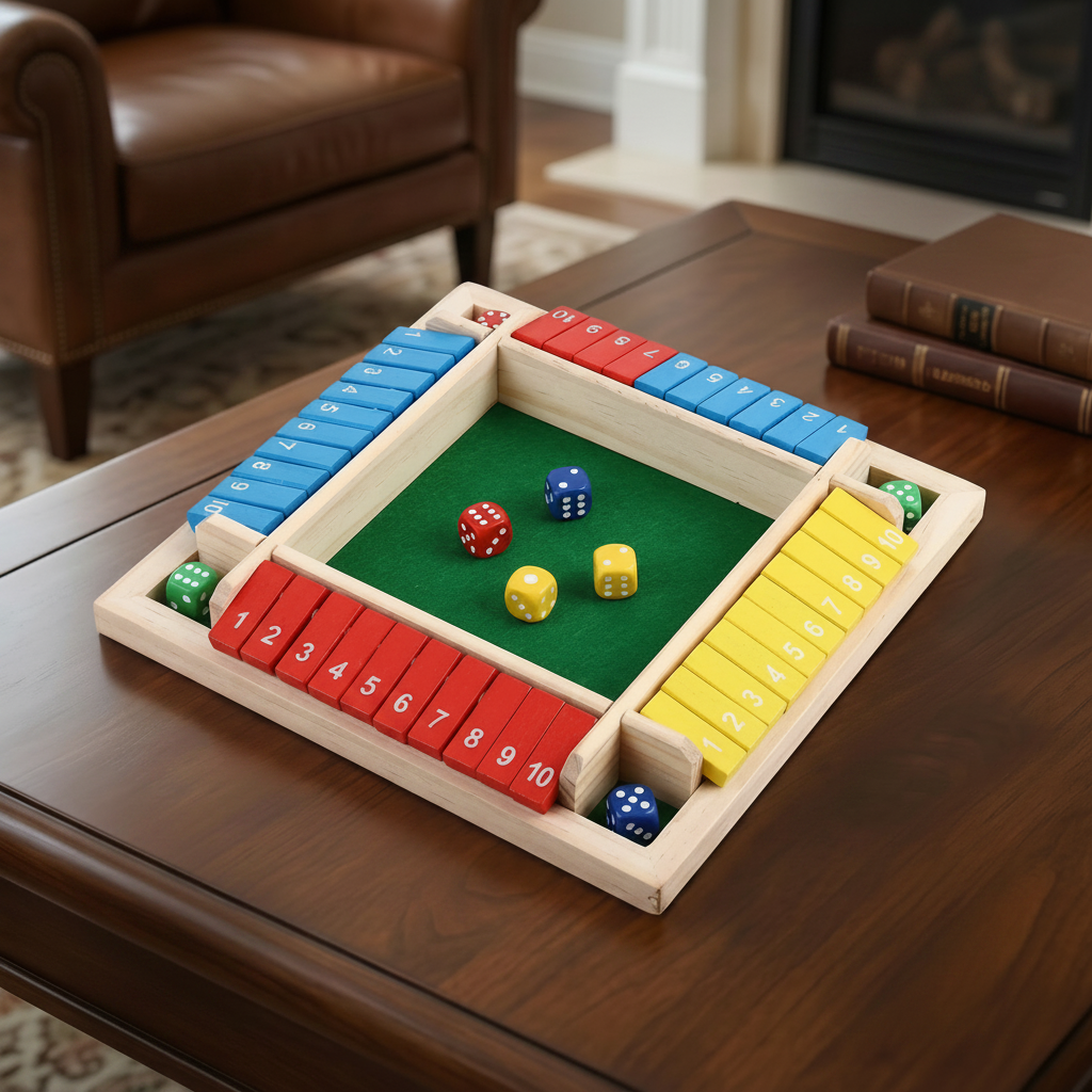 Board Game Wooden Dice Game Family Math Learning Table Game | Meowbutter