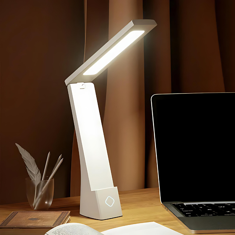 Schwarze Aluminium Schreibtischlampe Dimmbar und Klappbar für Moderne Räume  