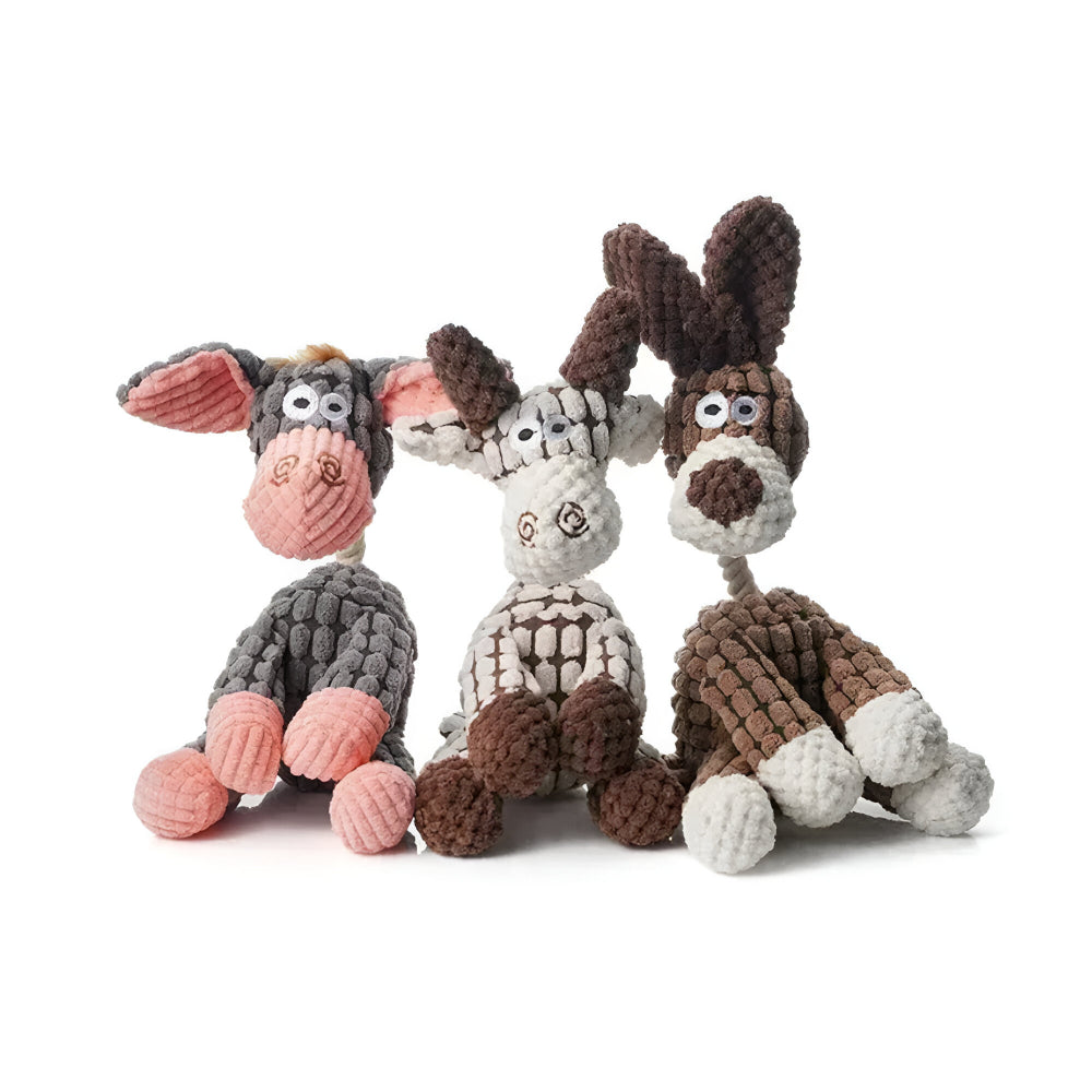 Dog Toy Rope Animal Chew Squeaker | Meowbutter