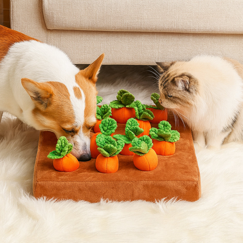 Tappetino olfattivo per cani — dispenser di snack con superficie testurizzata