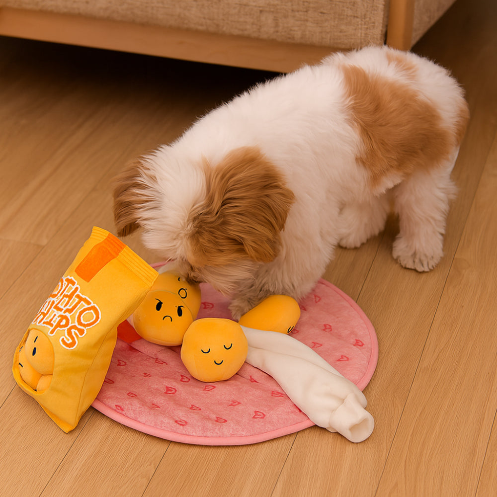 Διαδραστικό χαλάκι αναζήτησης λιχουδιών για σκύλους — πίνακας ανίχνευσης οσμών από ανάγλυφο ύφασμα