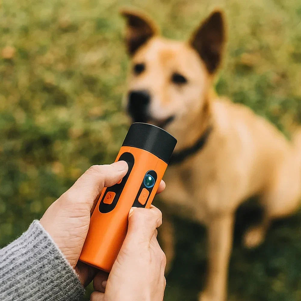 Handheld Ultrasonic Bark Control Device — Silent High Frequency Trainer