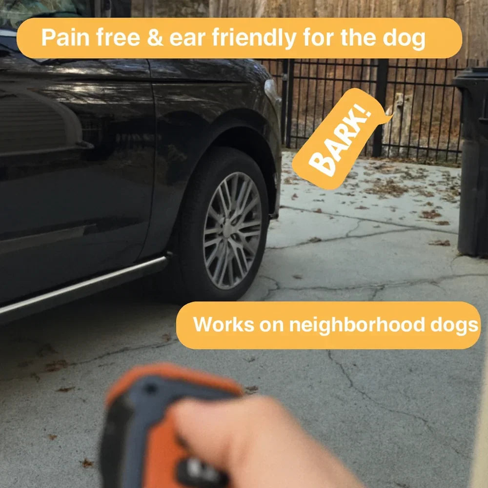 Handheld Ultrasonic Bark Control Device — Silent High Frequency Trainer