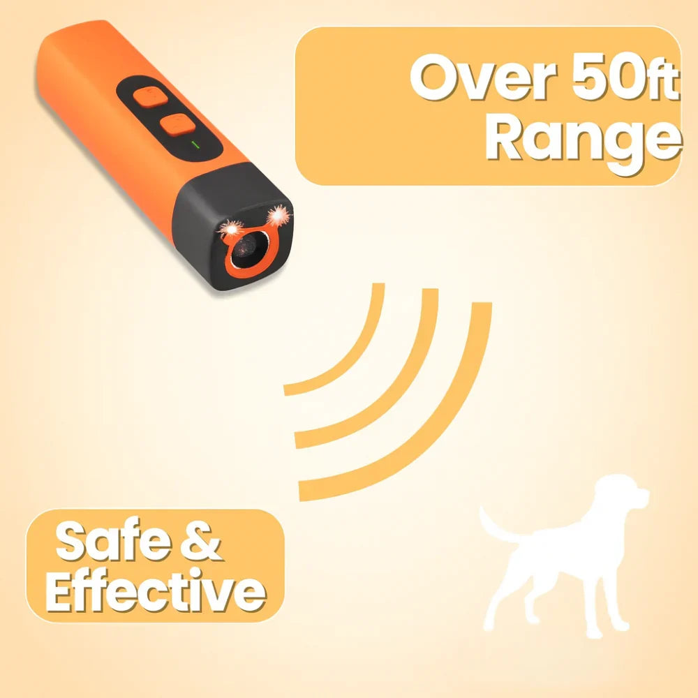 Handheld Ultrasonic Bark Control Device — Silent High Frequency Trainer