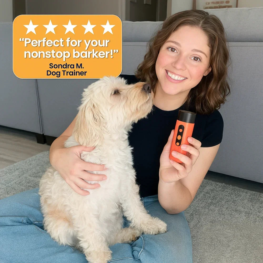 Handheld Ultrasonic Bark Control Device — Silent High Frequency Trainer