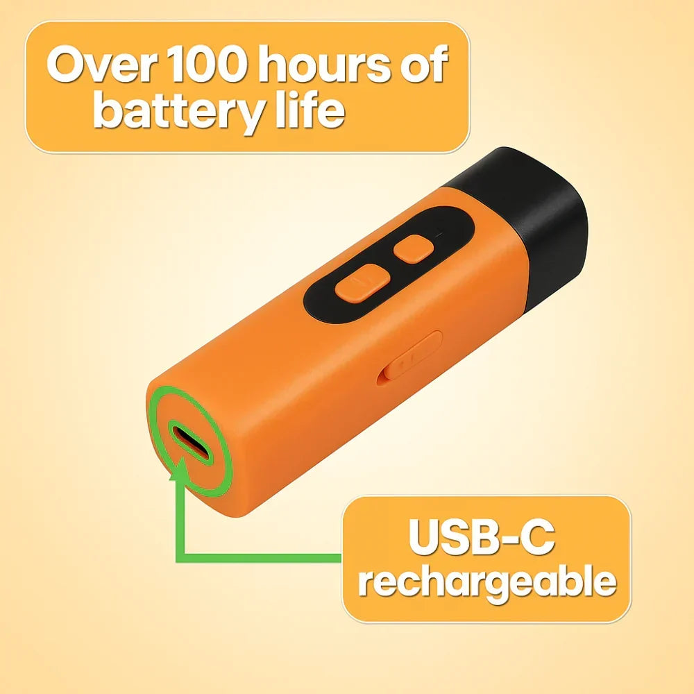 Handheld Ultrasonic Bark Control Device — Silent High Frequency Trainer