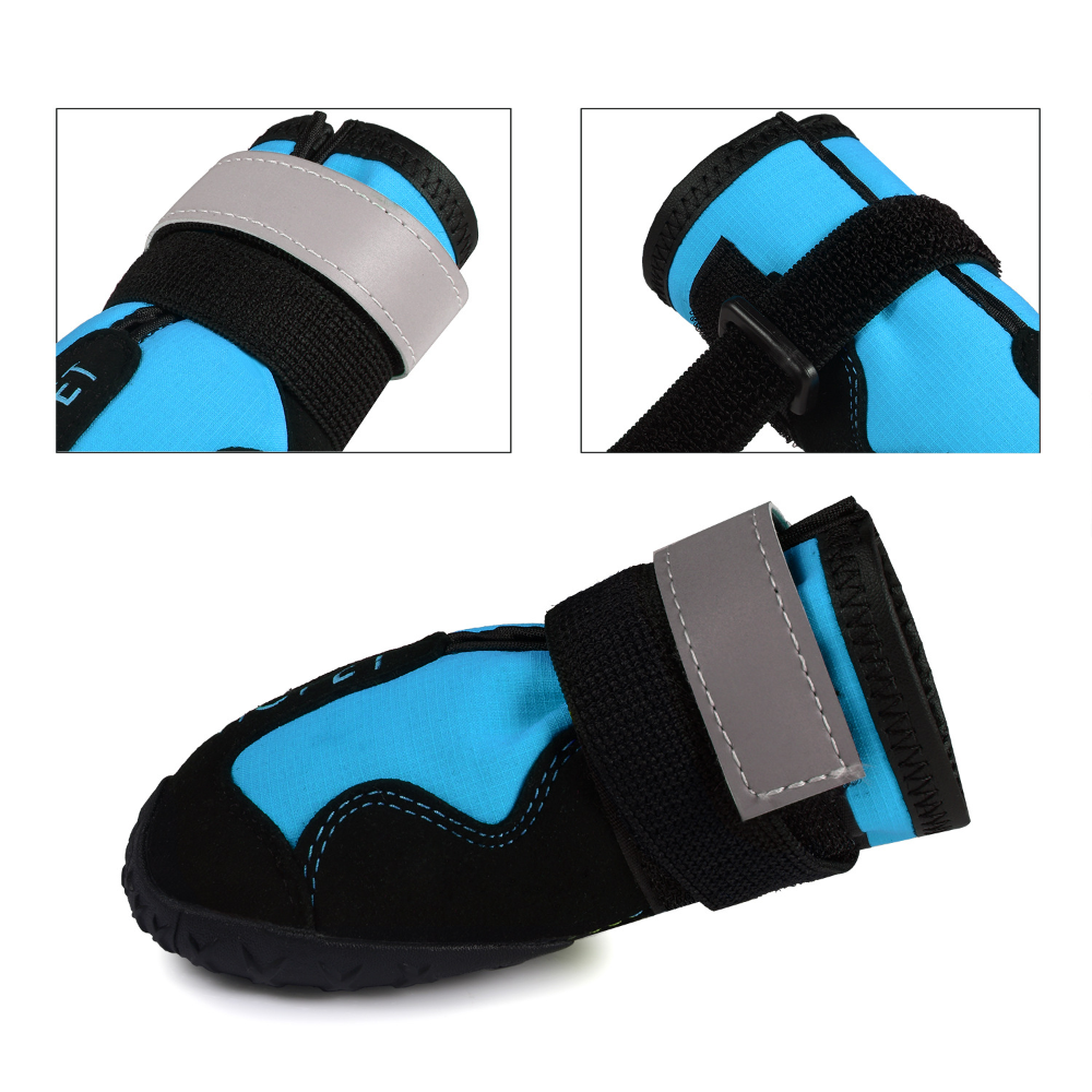 Botas protectoras para perros — suelas exteriores de goma duraderas, ajuste seguro